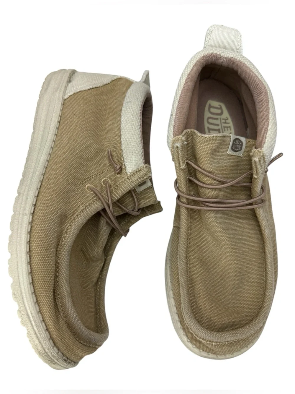 Hey Dude Wally Mid Salt N Stone Tan Chukka Boots Size 8